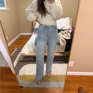 Cece Hammer Wide Leg Jeans Vintage Blue Denim from Princess Polly (size 24)